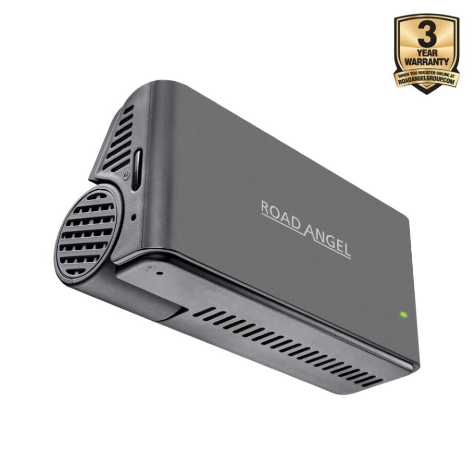 New - Road Angel Halo Edge 4K Single Dash Cam with Parking Mode & Quick Release Mounting With 64GB SD Card & Hardwiring Kit Bundle