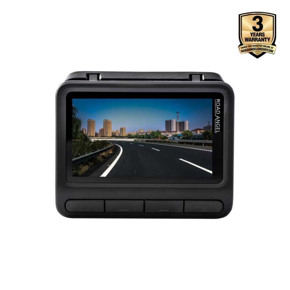 NEW - Road Angel Halo Elite 4K (2160p) & 1K (1080p) Dual Dash Cam With Sony Starvis 2 Enhanced Night Vision Video Technology!- With 64GB SD Card & Hardwiring Kit Bundle