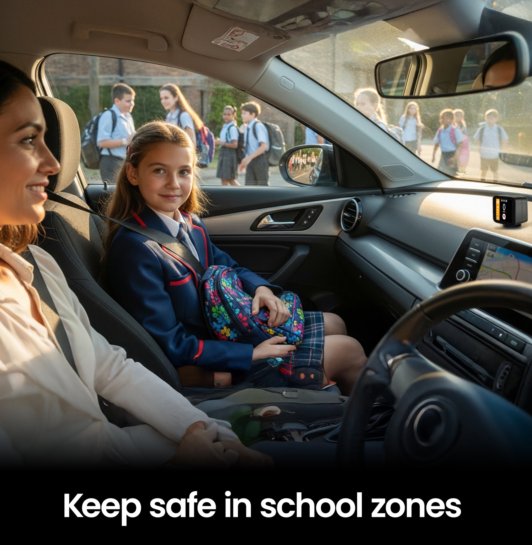 NEW - Pure Sync - Smart Road Safety & Speed Awareness Assistant with Camera Alerts 