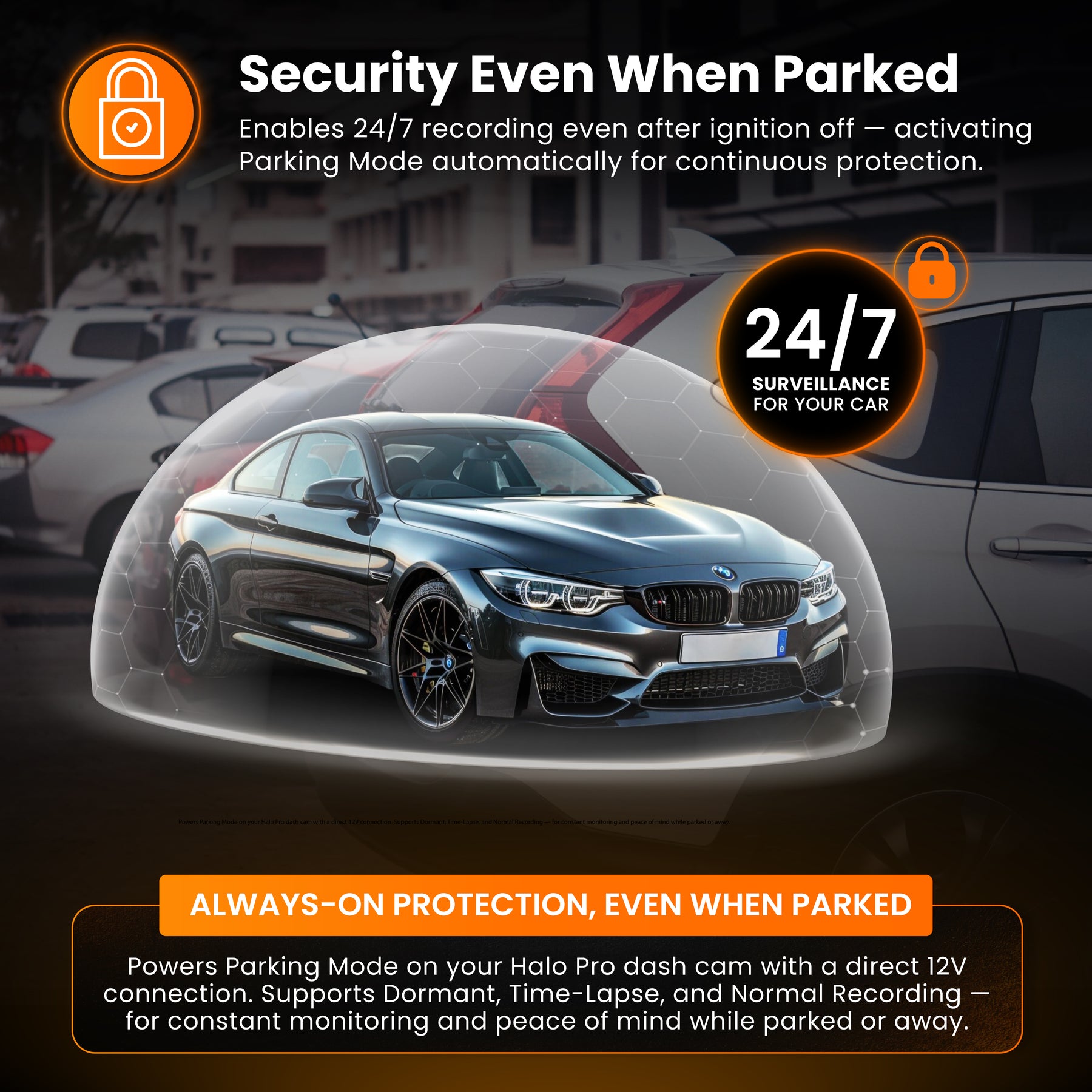 NEW - HWK12VC-OBD Road Angel Halo Pro Dash Cam 12V 2-in-1 Hardwire Kit- USB Type-C, Fuse Taps & OBD 2