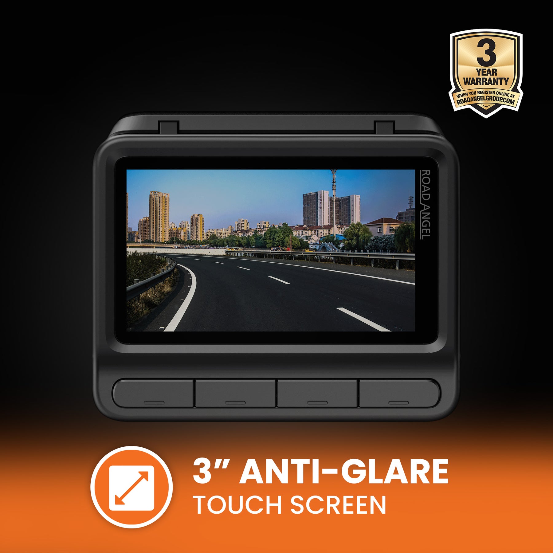 NEW - Road Angel Halo Elite 4K (2160p) & 1K (1080p) Dual Dash Cam With Sony Starvis 2 Enhanced Night Vision Video Technology!- With 64GB SD Card & Hardwiring Kit Bundle