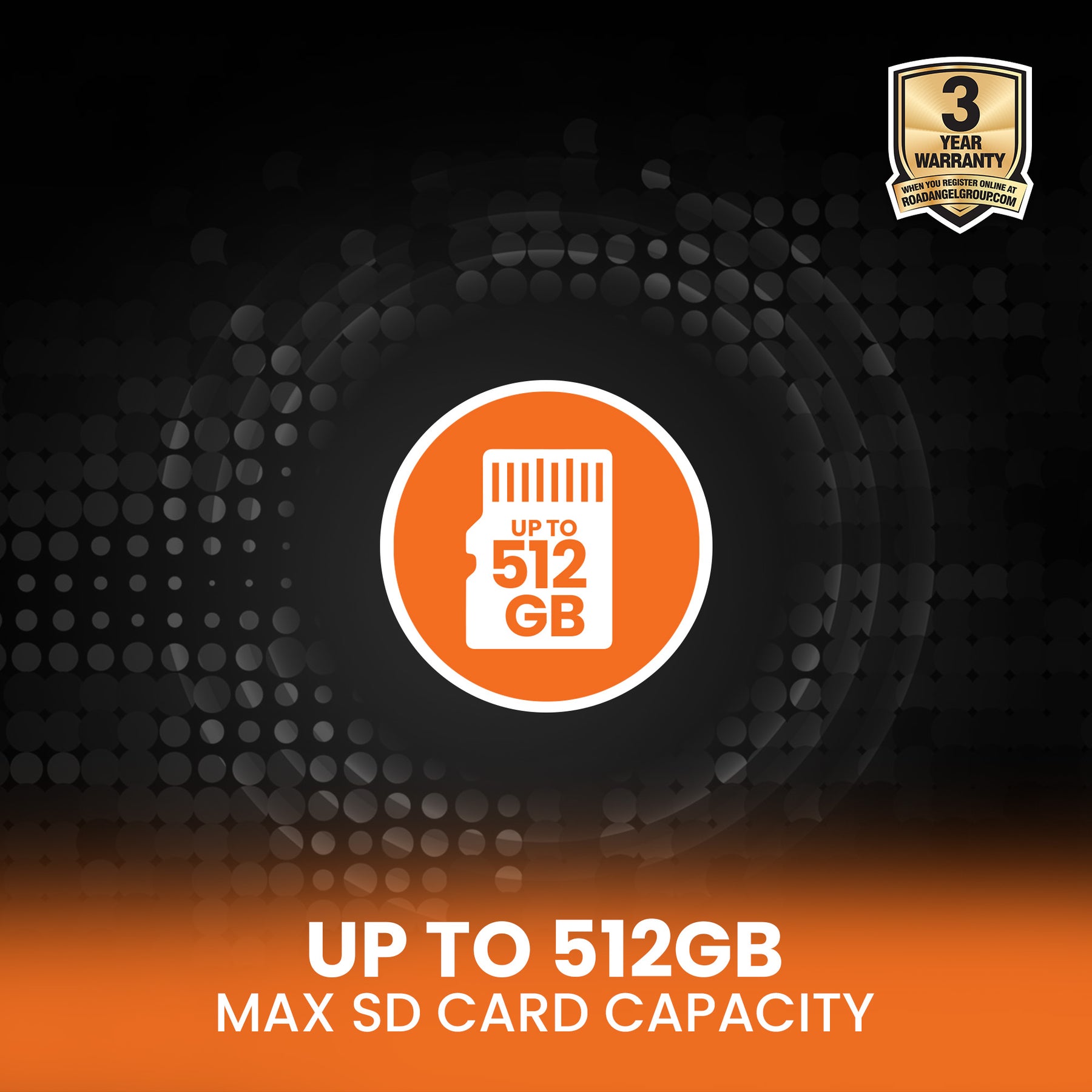 NEW - Road Angel Halo Elite 4K (2160p) & 1K (1080p) Dual Dash Cam With Sony Starvis 2 Enhanced Night Vision Video Technology!- With 64GB SD Card & Hardwiring Kit Bundle