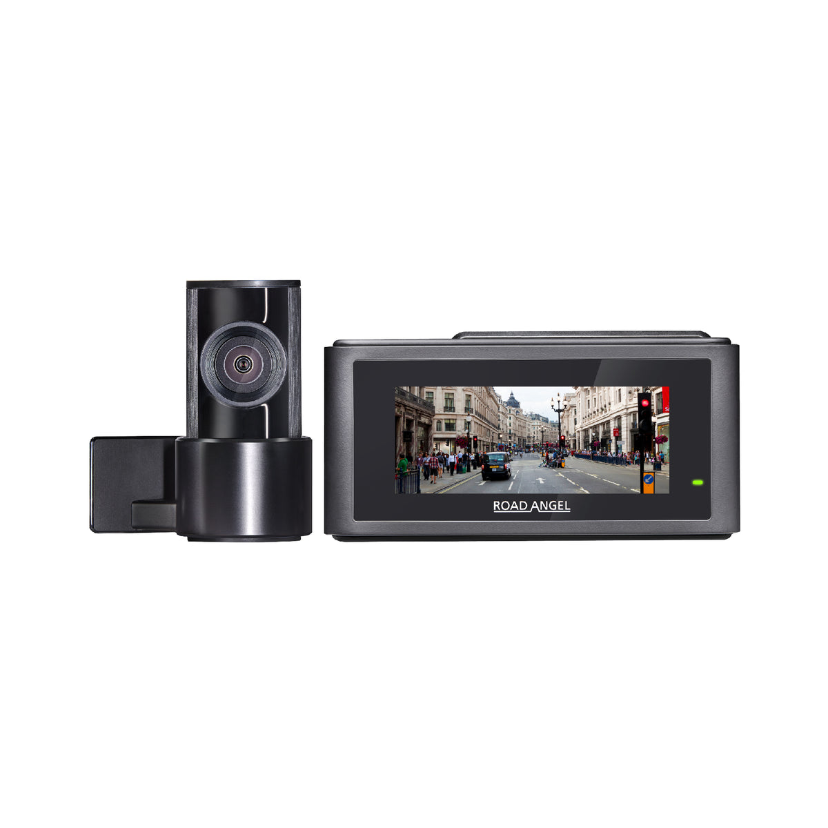 New- Road Angel Halo Play 4K Dual Dash Cam with 3.2" Screen, Parking Mode & Quick Release mounting