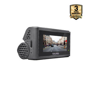 New- Road Angel Halo Play 4K Single Dash Cam with 3.2" Screen, Parking Mode & Quick Release mounting With 64GB SD Card & Hardwiring Kit Bundle