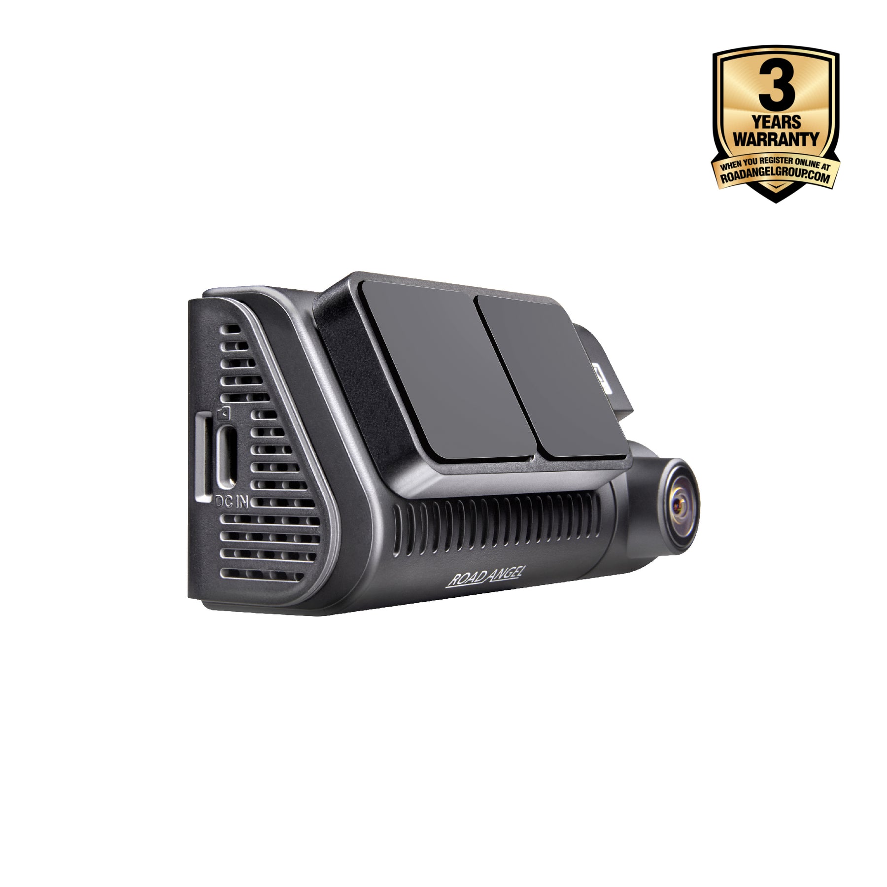 New- Road Angel Halo Play 4K Single Dash Cam with 3.2" Screen, Parking Mode & Quick Release mounting With 64GB SD Card & Hardwiring Kit Bundle