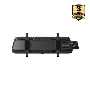 NEW - Halo Vision 3 4K – 2160p & 1080p Front & Rear Anti-Glare Mirror Dash Cam with integrated 10 inch LCD touchscreen with 64GB SD Card & Hardwiring Kit Bundle