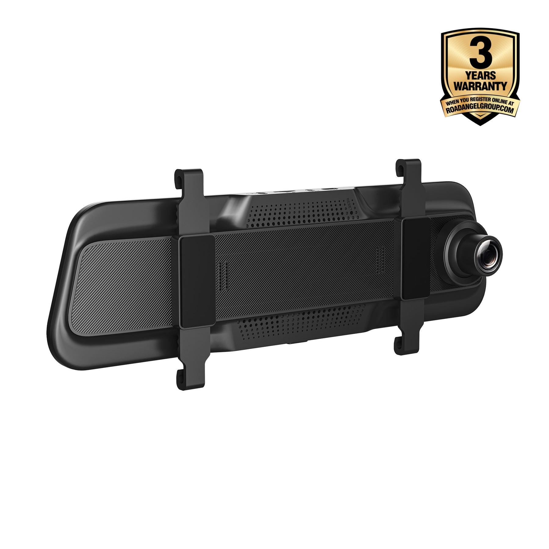 NEW - Halo Vision 3 4K – 2160p & 1080p Front & Rear Anti-Glare Mirror Dash Cam with integrated 10 inch LCD touchscreen with 64GB SD Card & Hardwiring Kit Bundle