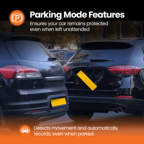 New - Halo View 3 4K – 2160p & 1080p Front & Rear Anti-Glare Mirror Dash Cam with integrated 10 inch LCD touchscreen & Reverse Parking Aid