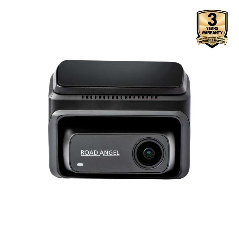 NEW - Road Angel Halo Elite 4K (2160p) & 1K (1080p) Dual Dash Cam With Sony Starvis 2 Enhanced Night Vision Video Technology!- With 64GB SD Card & Hardwiring Kit Bundle